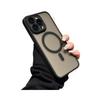 Applicable to iPhone16 imitation hardware fine hole magnetic suction mobile phone case Apple 16promax skin matte lens film 15