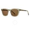 Mr. Leight Hanalei S Kona Brown Oval uniSex SunglaSSeS Ml2022 Oi Wg Konbrn 45