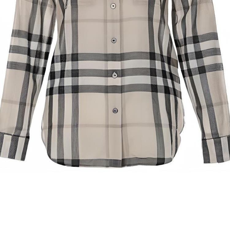 Burberry Shirts Women's Beige Lapel Moderate Other 40503861