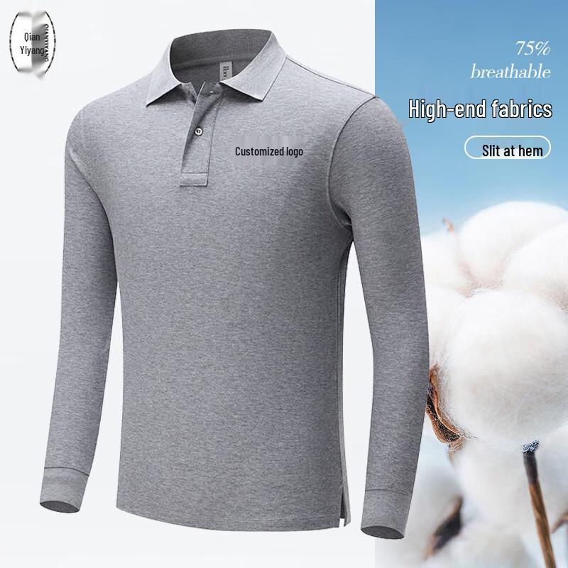 Qianyiyang Suolona Long Sleeve Polo Shirt