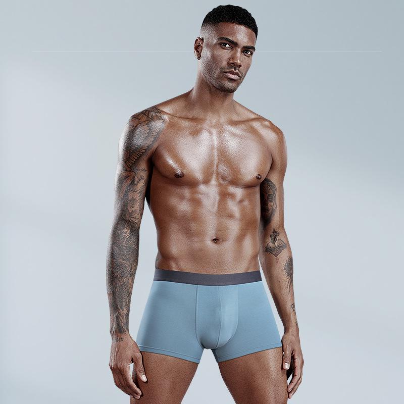60s Style Men's Lenzing Modal Mid-Rise Antibacterial Breathable Boxer Briefs