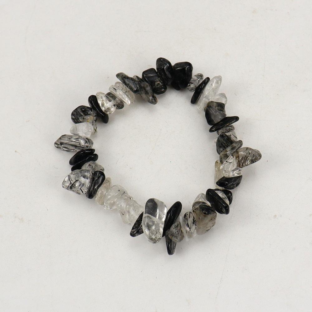 Handmade Beads, Natural Crystal Gravel Bracelet Bracelet B54