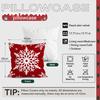 Christmas Snowflakescushions Pillowcase Polyester Cushion Cover Throw Pillow Sofa Decoration Pillowcover Home Decor