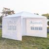 3 X 3m Three Sides Waterproof Tent with Spiral Tubes White