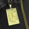 Hip Hop Virgin Mary Medal Our Lady of Guadalupe Necklace Stainless Steel Pendant Necklace Women/Men Jewelry Virgen De Guadalupe