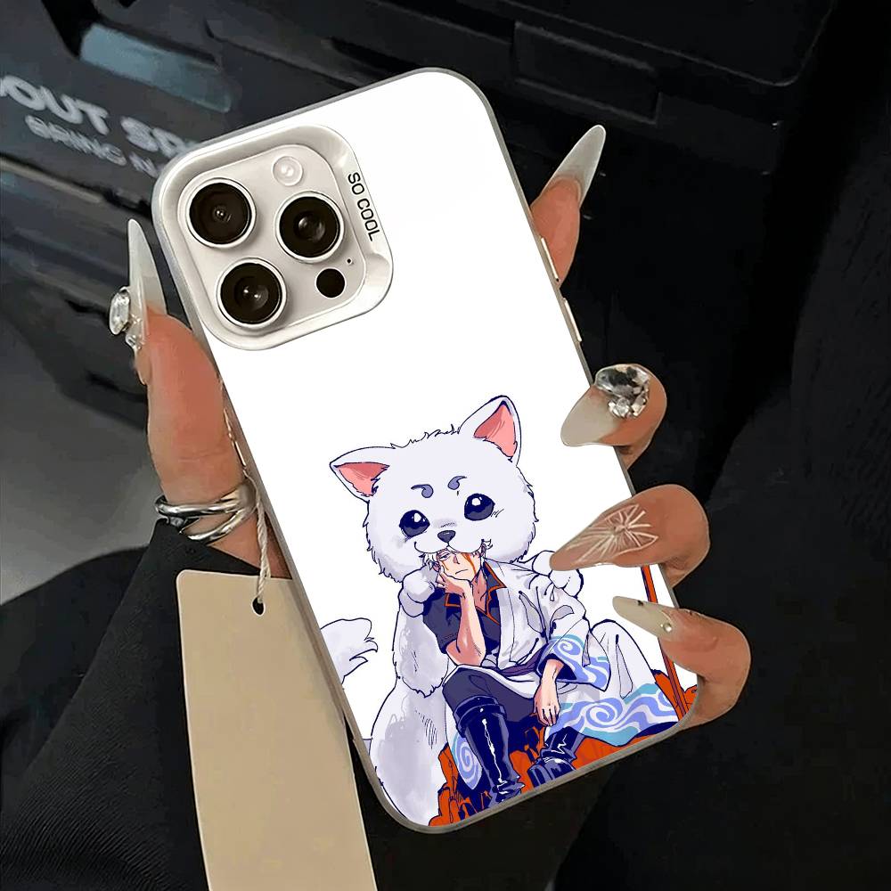 G-Gintama-Gintoki Sakata Phone Case For IPhone 17 Air 16 15 14 13 12 11 Pro Max White Sliver Hard Cover