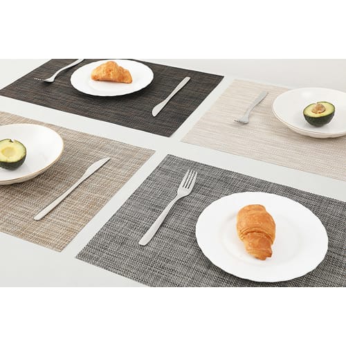 Sitengle Placemats, Set of 4 Colors, Includes 4 Coasters, Made of PVC, 45cm x 30cm, Washable, Easy to Clean, Stylish, Scandinavian-inspired, Solid Col