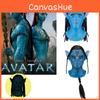 Svítící Avatar Pokrývka hlavy Halloweenská Maska Ideální pro Cosplay a Karnevaly