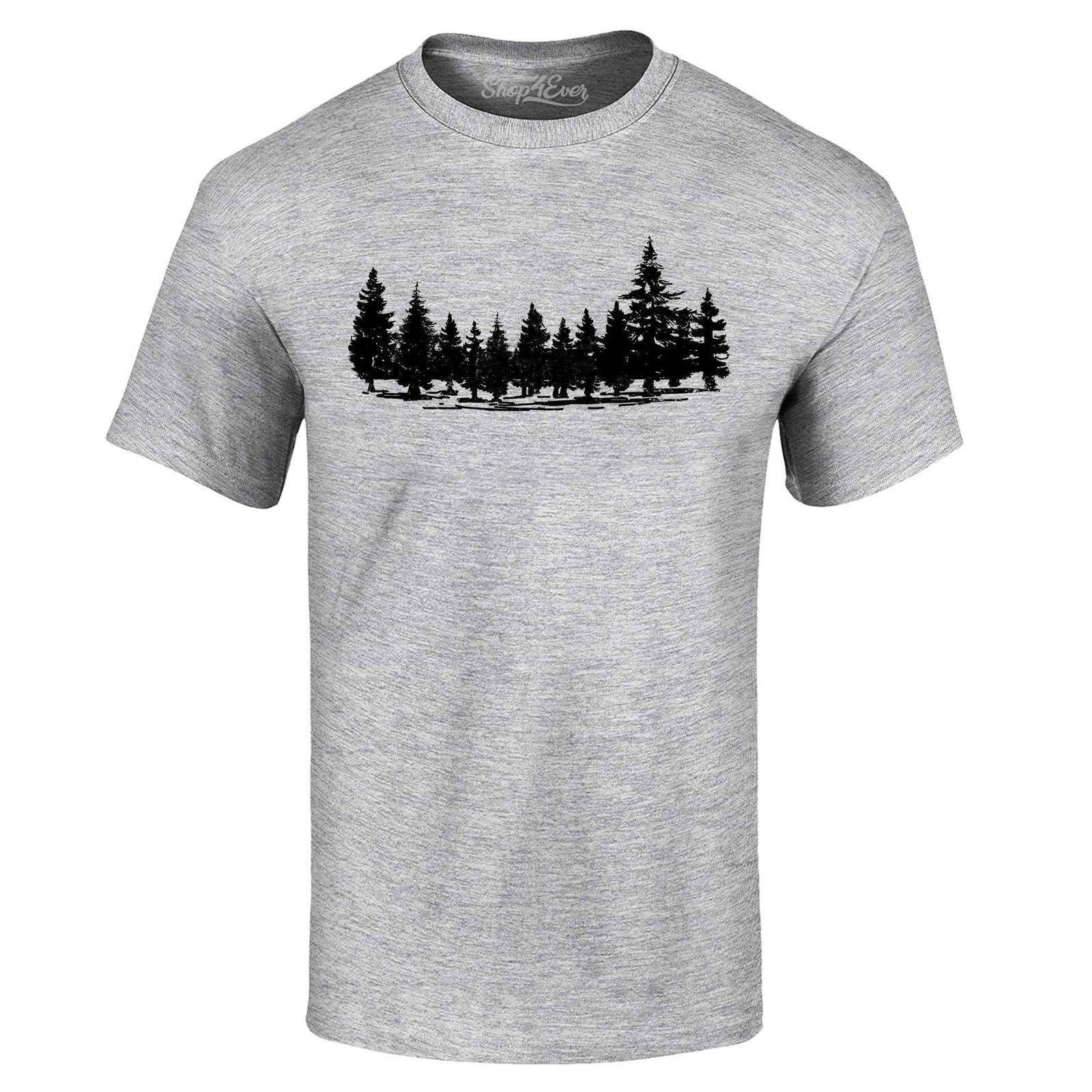 Forest Trees Nature Mountains Wildlife T-shirt Adventurer Explorer Shirt L