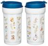 Skater Octagonal Stainless Steel Tumbler with Lid 350ml Vacuum Insulated Flap Lock Peter Rabbit Warm/Cold SMVO4-A