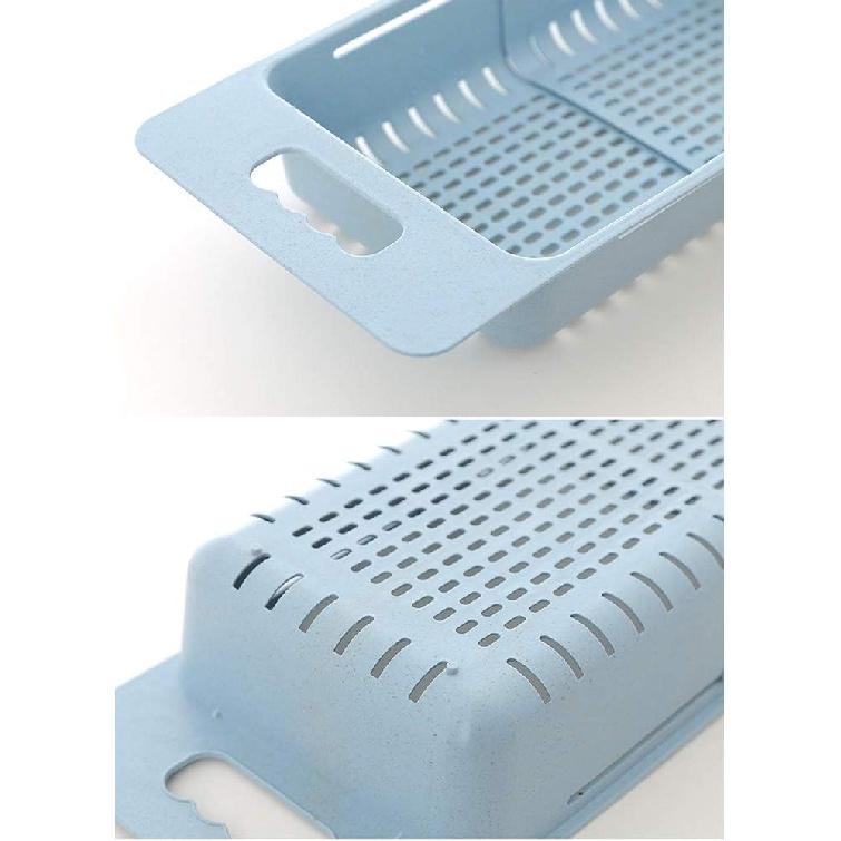 Collapsible Over The Sink Colander Dish Fruit Vegetable Strainer Drainer Basket for Kitchen Set of 1 (Pink Color)