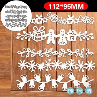 Świąteczny bałwanek dzwonek przedstawia słodycze Scrapbooking wykrojniki do metalu szablony do albumu DIY papierowe karty dekoracyjne