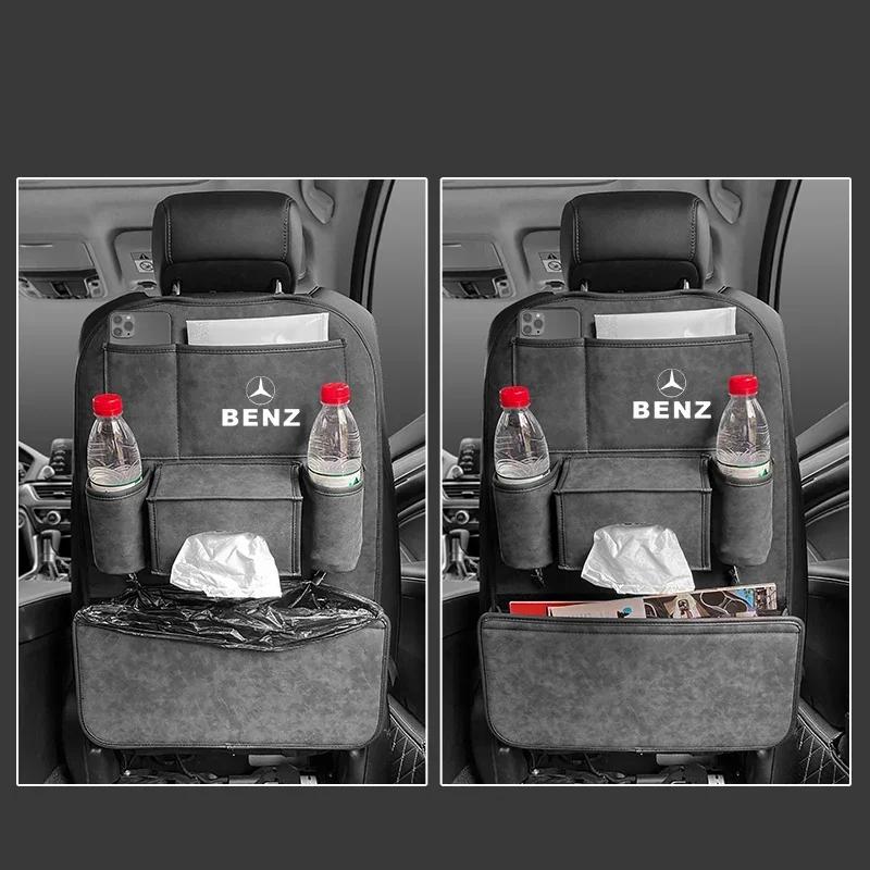 Autositz-Rücken-Aufbewahrungs-Organizer-Tasche für Mercedes Benz W211 W204 W210 CLA GLA Multifunktionale Aufbewahrungsbox Tasche zum Verstauen und Aufräumen
