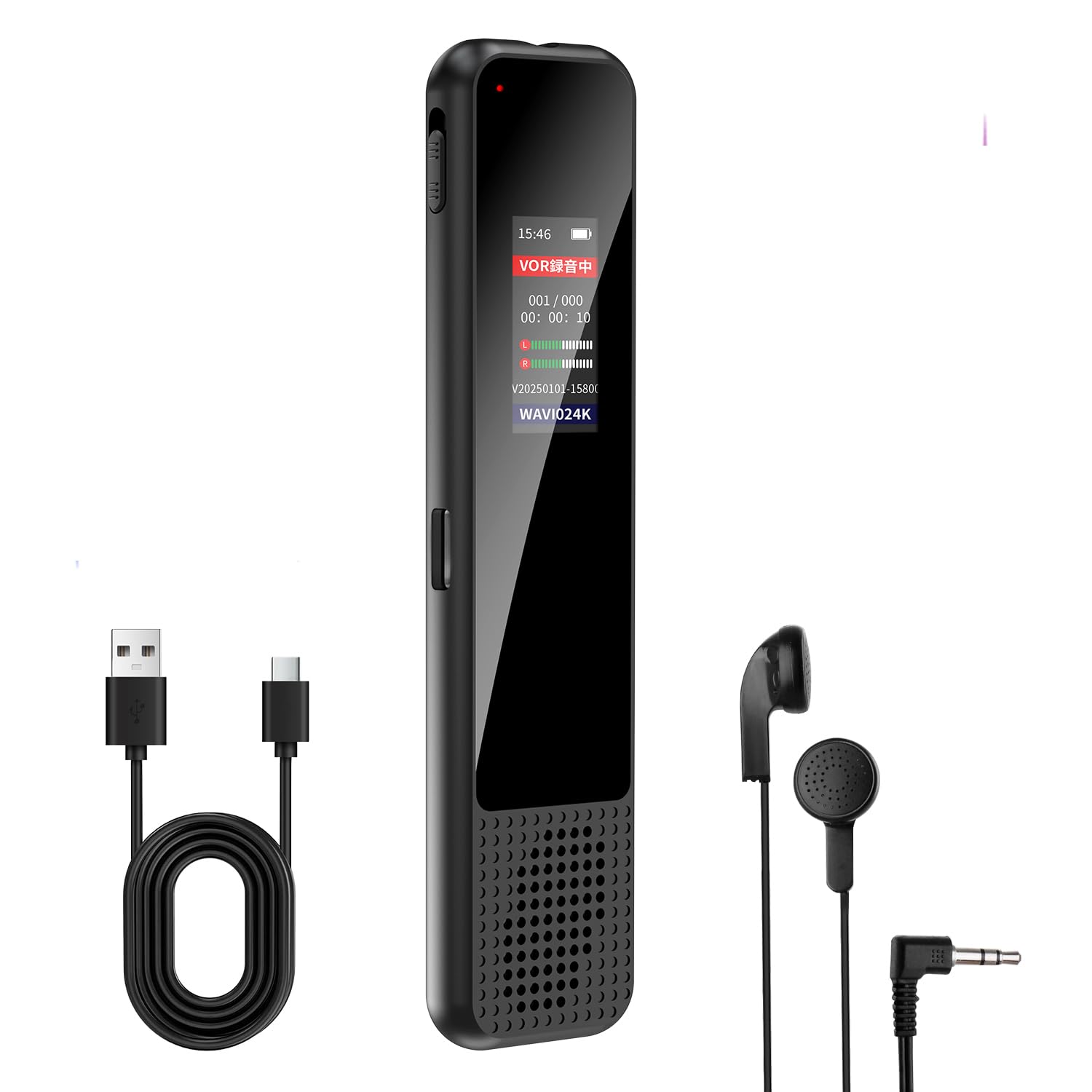 

Компактный диктофон 64 ГБ с высокой чувствительностью, запись одной кнопкой, длительное время записи, всенаправленная запись, шумоподавление, повтор