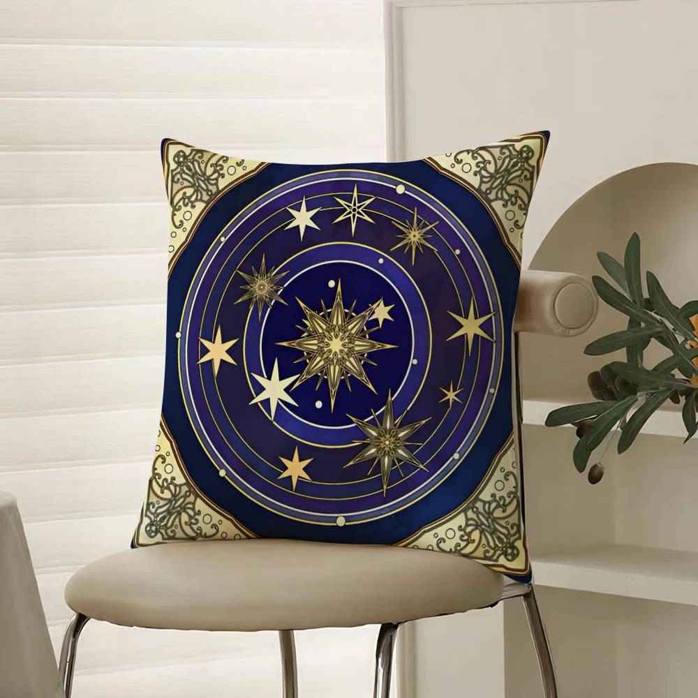 

Line Art Midsummer Day Print Beautiful Pillow Case Comfort Sofa Bed Silky elegant Invisible zipper Decorative cushion cover 12x12Inch