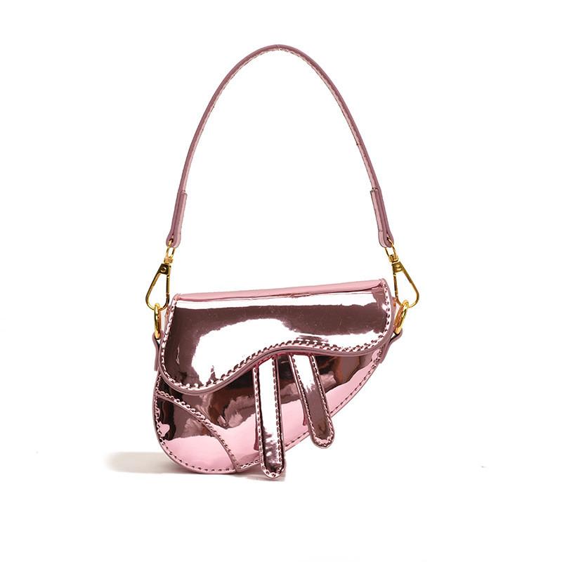 

Modern Reflective Finish Children s Shoulder Bag In Versatile Colors For Stylish Outfits рожевий