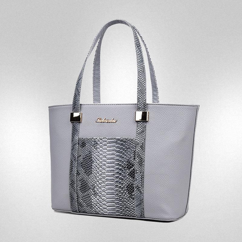 New Fashion Trend Classic Embossed Snake Pattern Shoulder Handbag Six-piece Oblique Span Bag Women's Bag