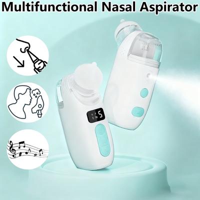 Electric Nasal Suction Device Baby 2-in-1 Nebulizer Spray Nasal Suction Device Baby Snot and Booger Cleaner Multi-function