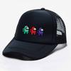 Children  Mesh  Hat Cartoon  Printed Caps Colorful Breathable Sun-proof Sun Hat
