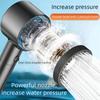 5 Modes Shower Head Set One-Key Stop High Pressure Filter Showerhead Water Saving Detachable Pressurized Shower Head