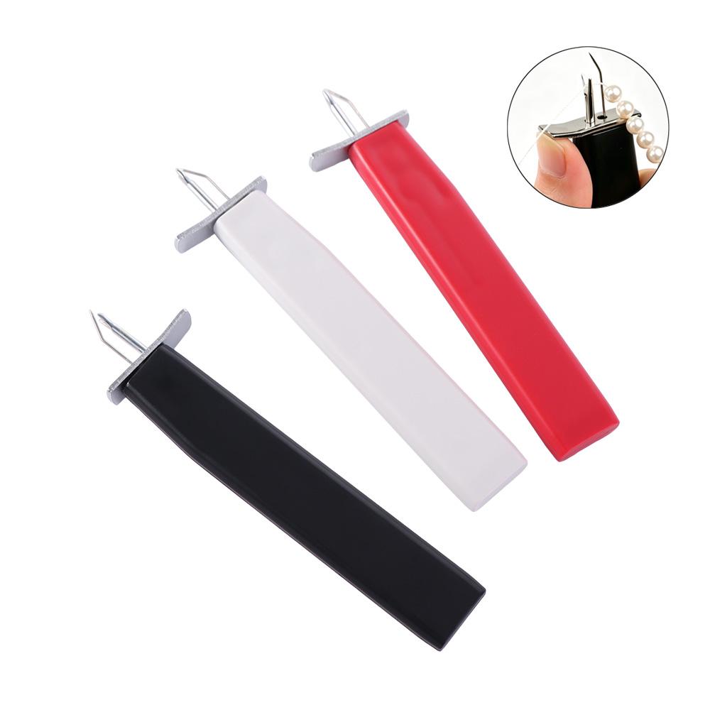 Pomocník na náramky Bezpečnostní uzly pro DIY výrobu šperků Nástroj na korálkování perel Šňůrka na šperky
