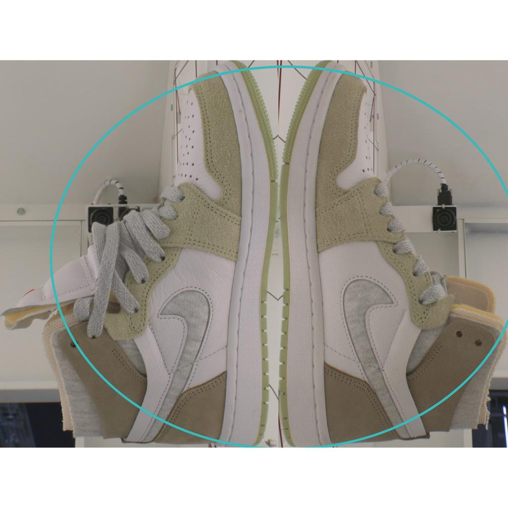 Pre-owned Jordan Air Jordan 1 high zoom air cmft olive aura CT0979-102-P26095664116416