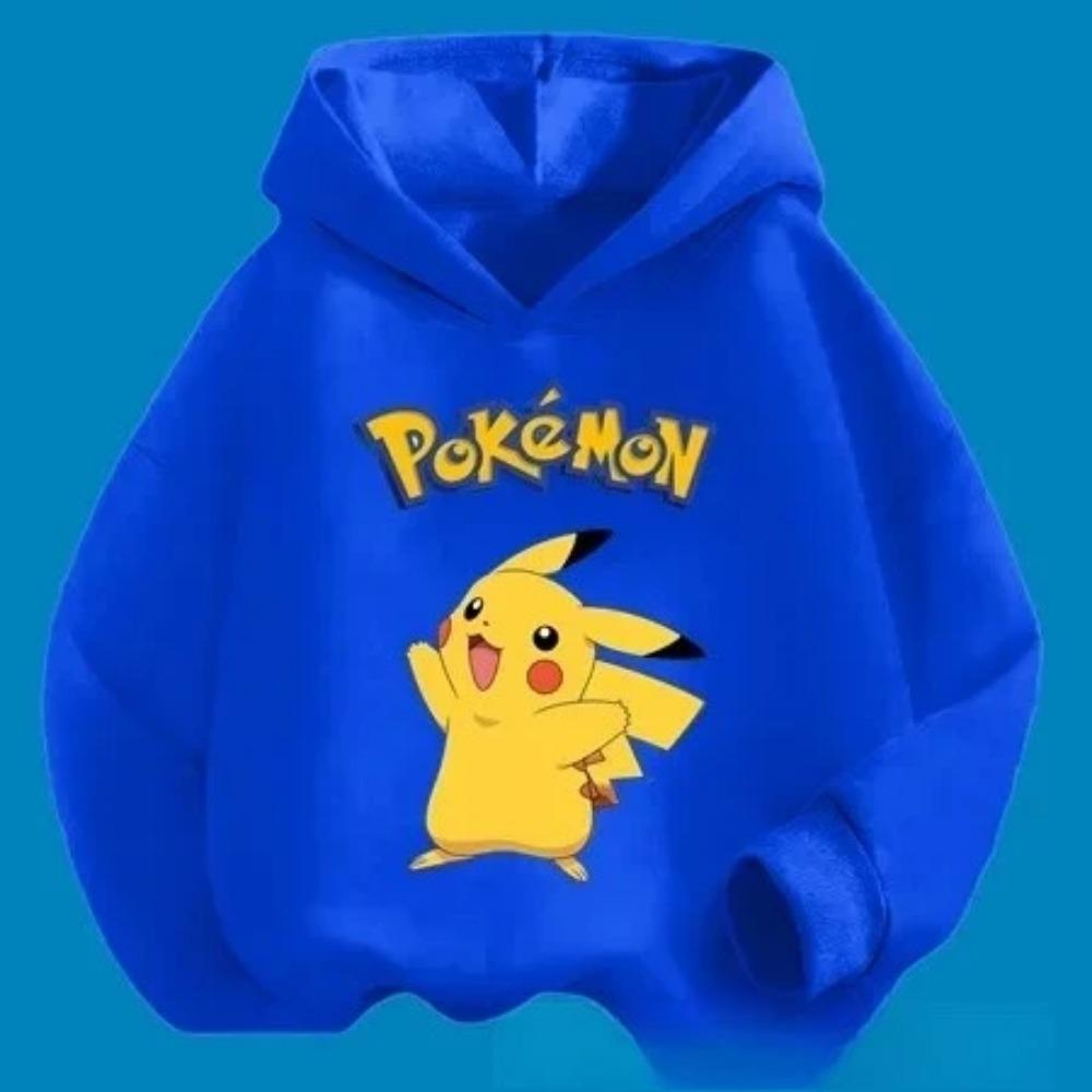 2025 Nová kreslená mikina s roztomilým potiskem Pikachu pro dívky, zimní horký prodej, ležérní pohodlná mikina, sportovní tričko