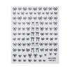 Shining White Ribbon Bow Nail Stickers 3D Nail Art Design Decoration Decals Ribbon Bow Diy Manicure Stickers