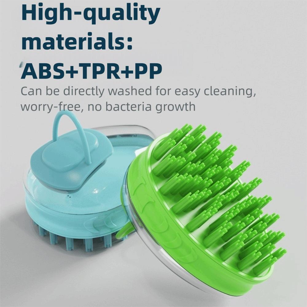 Soothing Massage Pet Shower Comb Soft Silicone Bristles Dog Bath Brush  Grooming Long Short Haired