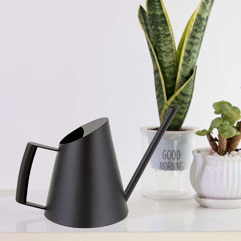 Nortic Retro Stainless Steel Long Spout Watering Can for Indoor Plants