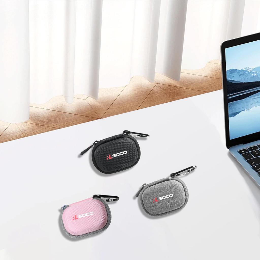 RLSOCO Schutzhülle kompatibel mit Sony Sony Wireless Noise Cancelling-Kopfhörern WF-1000XM4 (Schwarz)