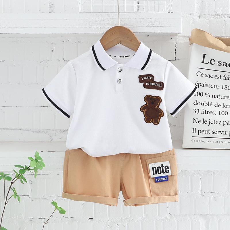 Jungen 2023 Sommer Polo Zweiteiler – Stilvolle Kurzarm-Sportbekleidung