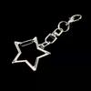30Pcs Unique Alloy Star Keyring Pendant Star Shaped Clasp For DIY Projects
