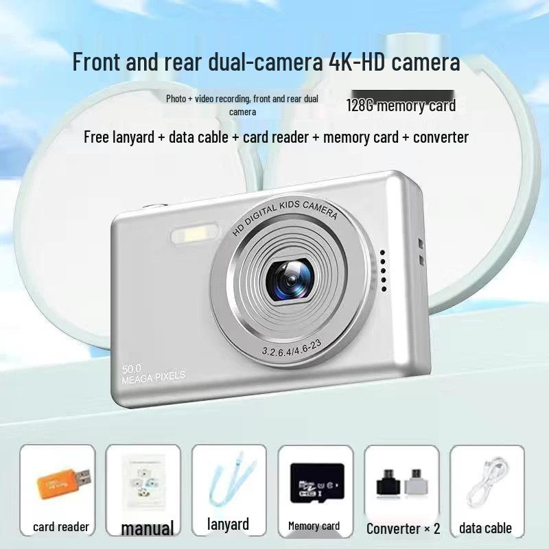 48MP Aparat Cyfrowy Przenośny Wysokiej Rozdzielczości do Domu, dla Studentów i Dzieci