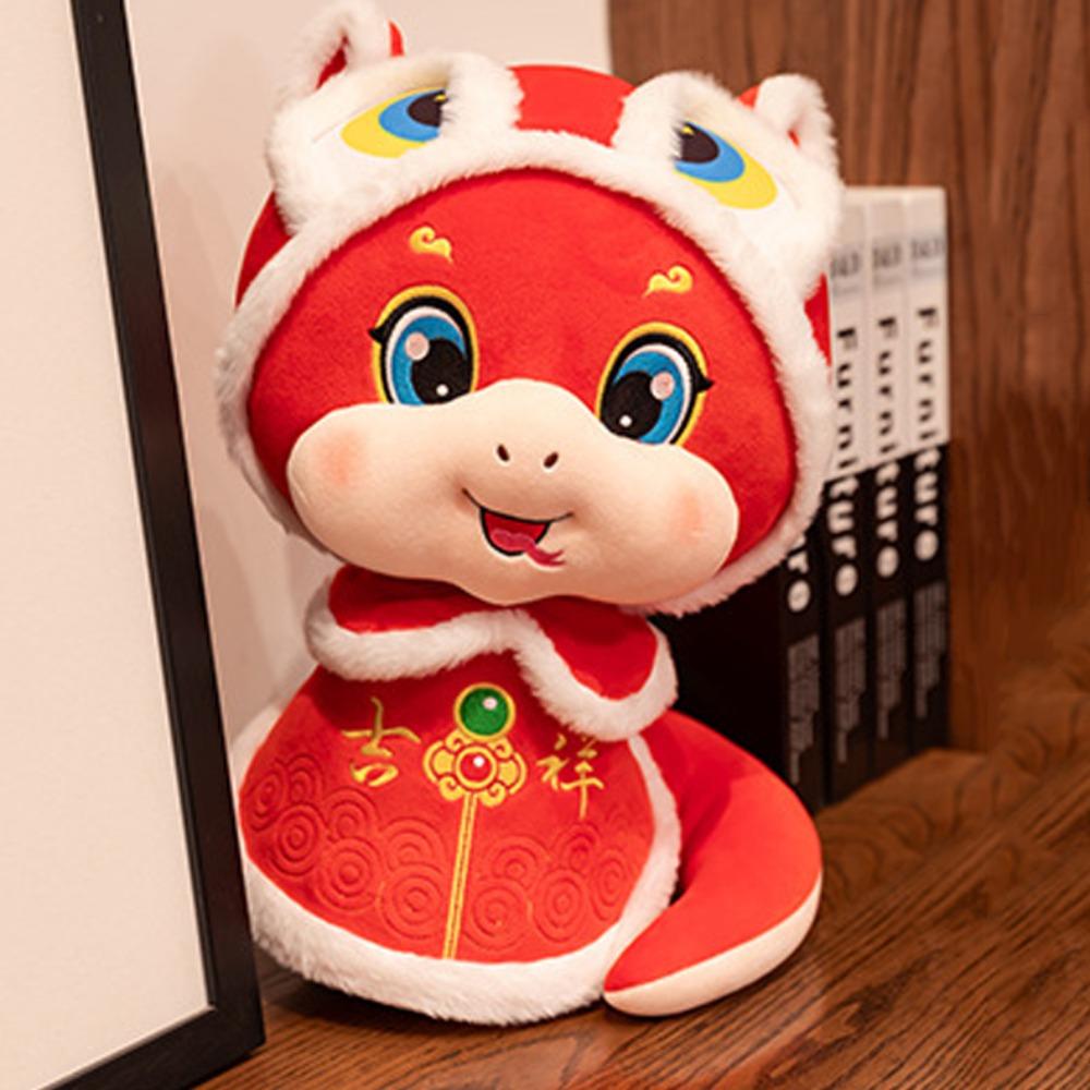 PP Cotton 2025 Snake Year Plush Mascot Stuffed Animal Lucky Snake Doll Plushies  Children