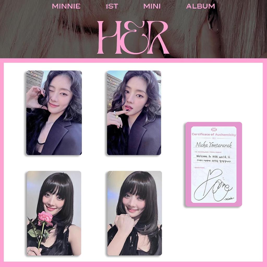 (G)I-DLE Minnie SOLO Photocard - HER Merchandise Bonus Photocard Kim Minnie