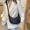2024 Korean Style Soft PU Leather Women's Dumpling Crossbody Bag - Versatile & Fashionable