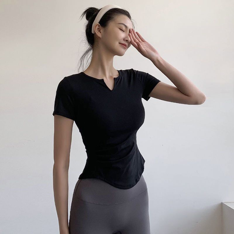 Cămașă de alergare cu armătură strânsă Top fitness pentru femei, elastic și cu uscare rapidă