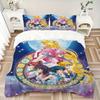 Set Biancheria da Letto Sailor Moon Crystal Copripiumino Regalo per Camera da Letto, Include 1 Copripiumino e 2 Federe, Senza ImbottituraB370