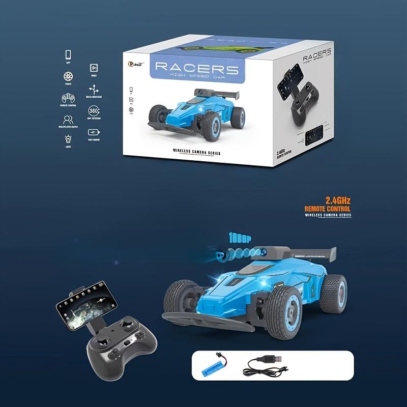 2.4GHz Remote Control Racing Car with Camera, LED Lights, Boxed Set Includes Controller Battery Charging Cable