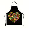 Waterproof Sleeveless Apron With Unique Print For Barbecuing And Creative Styling