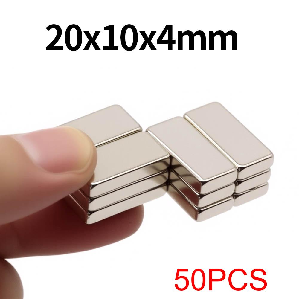 20x10x4mm Super Strong Block Magnet N35 NdfeB Permanent Magnetic Imanes Powerful Neodymium Magnets Refrigerator Magnet