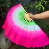 Colorful Kids Children Bamboo Fans 36cm Bamboo Hand Dye Adults Fan  Veil Pairs Yangko Dance Tools