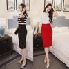 Womens Pencil Skirt Ladies High Waisted Button Split Skirt Multiple Size