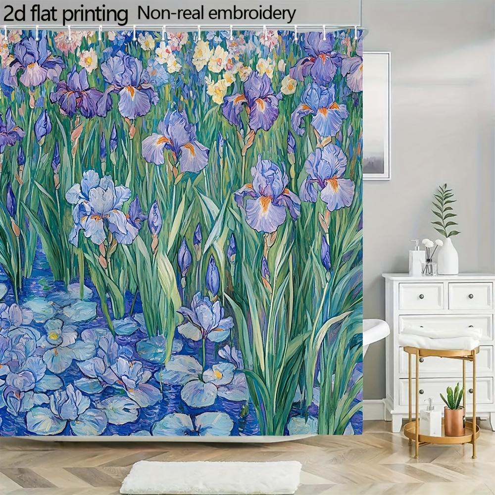 Water Repellent Mildew Proof Shower Curtain With Hooks Easy Install Washable Cute  Design For All Bathroom Scene Decoration