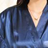 Women's Robe Thin Section Solid Color Pajamas Long Cardigan Casual Comfortable Bathrobe