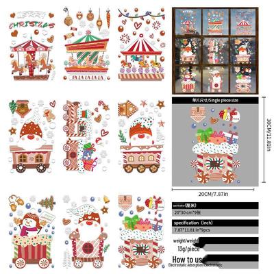 Juldekorativa fönsterstickers