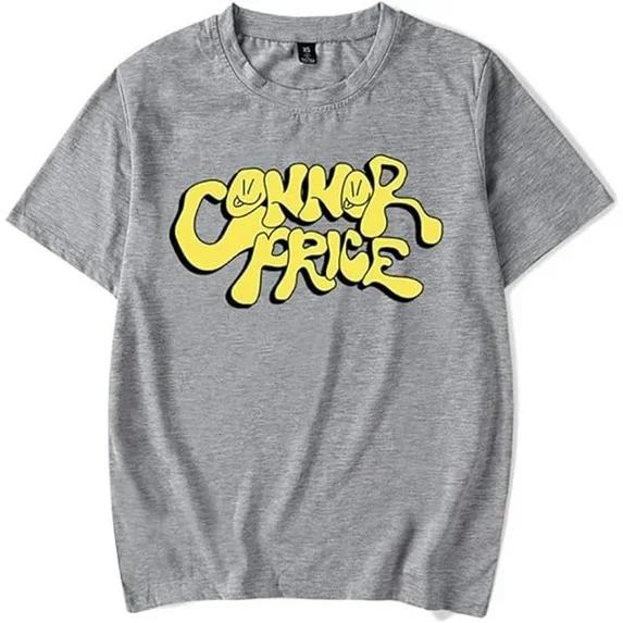 2026 Unisex Women Connor Price Logo Merch Short Sleeve Tshirt Unisex Fashion Crew Neck Top