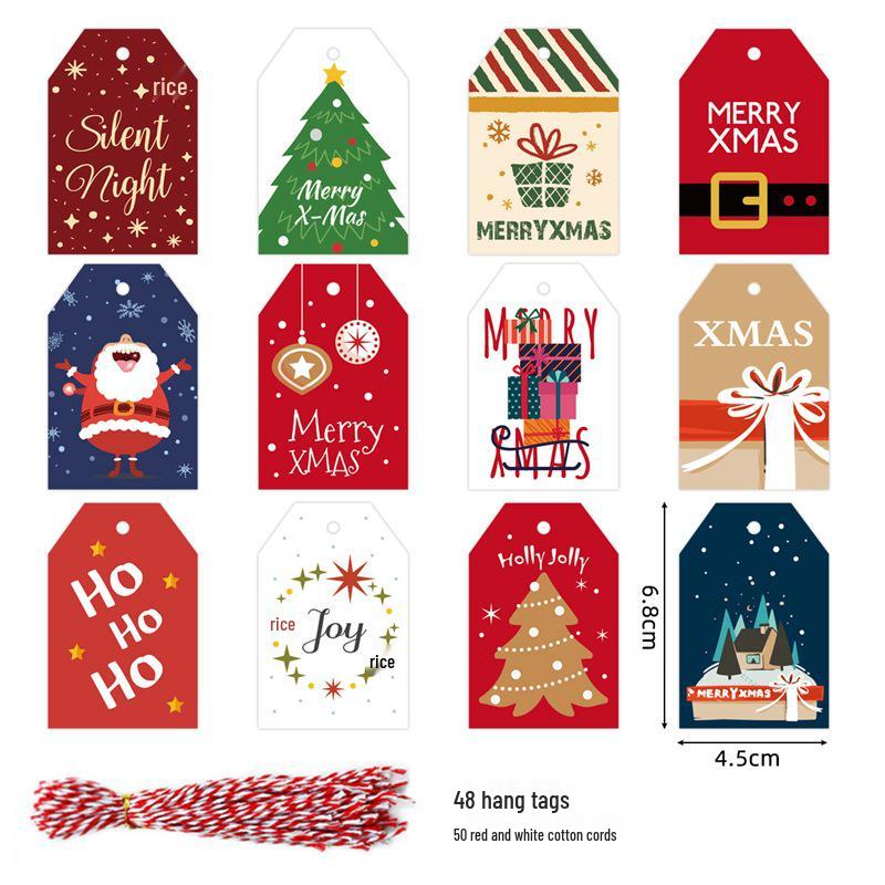 Christmas Tree Hanging Tag & Gift Message Card