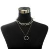 Trendy Link Chain Necklaces For Women Men Chunky Thick Choker Jewelry On The Neck Fashion Female Egirl Eboy Grung  Accessories